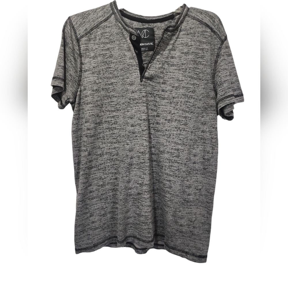 Modern culture mens polo Med gray